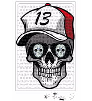 Caveira Bone Puzzle 240 Parça Yapboz