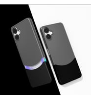 Galaxy A06 Kılıf MagSafe Şarj Özellikli İnce Zarif Mıknatıslı Duble Kapak (Siyah)