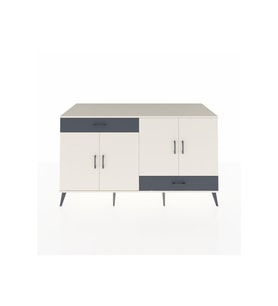 Kronos Konsol 5 Raflı 2 Çekmeceli 4 Kapaklı 176x59x99 Aytaşı-Aytaşı/Antrasit