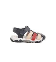 Ayakmod Lacivert Kırmızı Cırtlı Erkek Çocuk Spor Sandalet 173101 P (Lacivert-Bej)