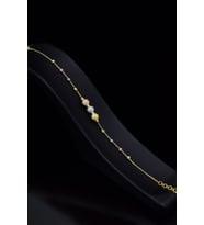 14 Ayar Altın Gold Kaplama Sim Dorika Top Bileklik