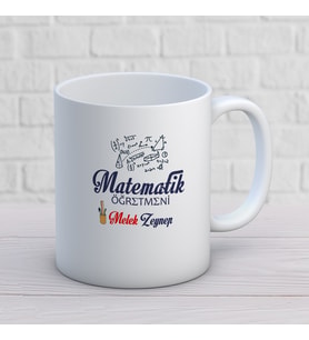 Kişiye Özel Meslek Matematik Öğretmeni Hediyelik Kupa Bardak 1 Adet