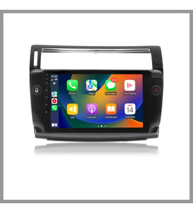 GOVİMAKS CITROEN C4 2005-2010 SİYAH 4 GB RAM 64 GB HAFIZA ANDROID MULTIMEDIA TEYP
