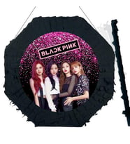 Pinyata BLACK PİNK Siyah 42 cm sopalı