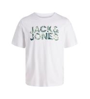 JACK JONES Yazı Baskılı Erkek Tişört 12288536 (Beyaz)