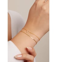 Elika Silver 925 Ayar Gümüş Kalp ve Tilki Model İkili Set