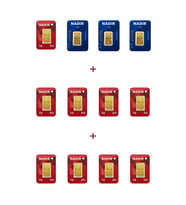 Nadir Gold 24 Ayar 16,5 Gram Külçe Altın (3 Adet 2,5 Gram Külçe Altın + 9 Adet 1 Gram Külçe Altın )