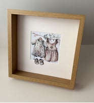 3D El Yapımı Ahşap Bebek  Çerçevesi / Boho Bebek Elbiselerim 3
