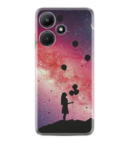 Infınix Hot 30i Kılıf Resimli Desenli Baskılı Silikon Flowers Cat 2 1349