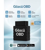 Gözcü Mobil OBD Girişi Araç GPS Takip Cihazı Uyumlu Sistemi Anlık Konum Geçmişe Dönük Konum Takibi Geofence (Siyah)