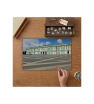 Rusya Kış Sarayı Tasarımı 240 parça Ahşap Puzzle Ahşap Kutuda MP01242