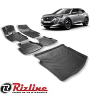 Rizline Peugeot YENİ 2008 2020 3D Havuzlu Paspas+Alt Bagaj Havuzu