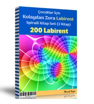 Çocuklar İçin Kolaydan Zora Spiralli Labirent Kitap Seti (2 Kitap)