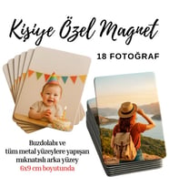 Kişiye Özel 18 Adet Fotoğraf Baskılı Buzdolabı Magneti