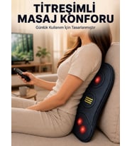 Ergonomik Isıtmalı Bel Masaj Minderi Sırt Destek Minderi