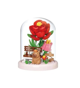 VAGONLIFE PANLOS P2591 CAPYBARA FLOWER SET 134 PARÇA BLOCK OYUNCAK 6+