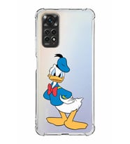 Xiaomi Redmi Note 11 Kamera ve Köşe Korumalı  Antishock Kapak Donald Duck Tasarımlı Şeffaf Kılıf