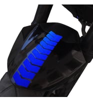 Ok Tasarımlı Reflektif Mavi Çamurluk Kask Sticker Çınar Extreme