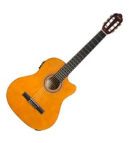 Valencia Vc104tce Elektro Klasik Gitar 4/4 Naturel Sap Çelikli