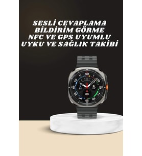 Akıllı Saat Amoled Ekran Bluetooth Bağlantılı Sağlık Takibi GPS Uyumlu
