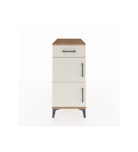 Kronos Komodin Tek Raflı Tek Çekmeceli 2 Kapaklı 44x59x96 Çam-Aytaşı