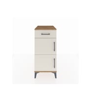 Kronos Komodin Tek Raflı Tek Çekmeceli 2 Kapaklı 44x59x96 Çam-Aytaşı