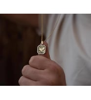 Kişiye Özel 925 Ayar Gümüş Tasarım Pegasus Uçan At Kolye (Gold)