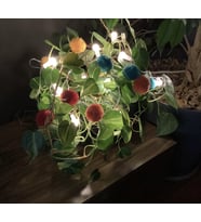 Brokoli Home Ponpon Berry Light Dekoratif Led Işık Zinciri Renkli Ponponlar