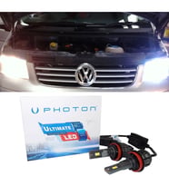 Vw Transporter T5 Led Xenon Uzun + Kısa Far Ampulü H4 Ultimate 9500 Lumens Yeni Seri Beyaz
