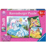 Ravensburger Rpk093465 Çocuk Yapboz, Belle Sindrealla Rapunzel (Krem)