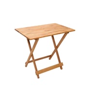 Dekoratif Ahşap Katlanır Masa Piknik Balkon Masası 70Cm x 60Cm
