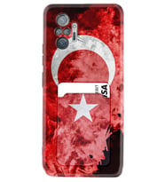 Xiaomi Redmi Note 10 Pro Uyumlu Kılıf Kartlıklı Desenli Silikon Şanlı Türk Bayrağı 3 1395