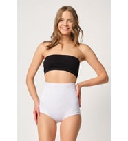 BEYAZ MI Emay 2842 Lazer Dantelli Slip Korse