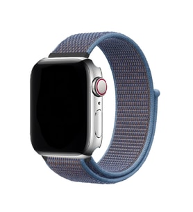 E2M APPLE WATCH 42-44M-45-49M KRD-03 HASIR KANVAS MAVİ K
