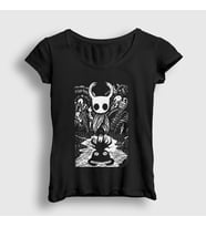 Presmono Kadın Siyah Shadow Oyun Hollow Knight T-Shirt 493403tt