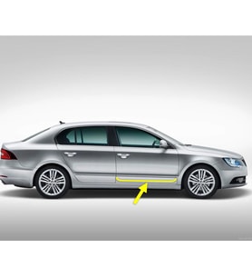 Skoda Superb 2 2014-2015 Sağ Ön Kapı Krom Çıtası 3T0853516