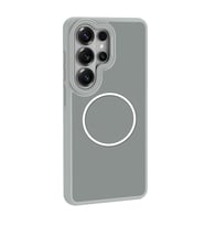 Galaxy S26 Ultra Kılıf M-Safe Şarj Özellikli Metal Kamera Çerçeveli Sanremo Silikon Kılıf