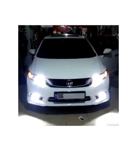 Honda Cıvıc Fb7 Led Uzun Far Ampulü Şimşek Etkili Hb3 Zero Uyumlu