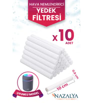 H2O Hava Nemlendirici Buhar Makinesi Filtresi 10 Adet, Temizlik ve Ferahlık