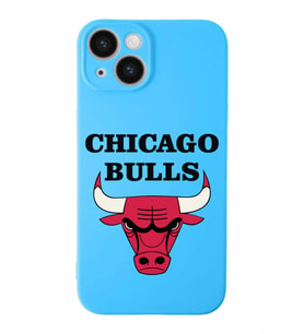 Apple iPhone 14 Plus  Lansman Kılıf Chicago Bulls  Tasarımlı Altı Kapalı İçi Kadife Kaplı  Kapak (Şeffaf)