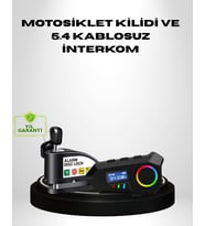 Motosiklet ve Günlük Kullanım İçin Bluetooth Hoparlör ve Disk Kilidi Seti
