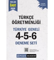2026 ÖABT Türkçe Öğretmenliği Türkiye Geneli 3 Deneme 4-5-6 Pegem Akademi Yayınları