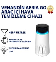VENANDİN AERIA GO Araç İçi Hava Temizleme Cihazı HEPA Filtreli