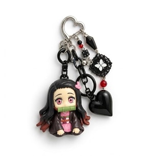 Demon Slayer Nezuko Kamadu Figürlü Yıldızlı Anahtarlık Çanta Süsü