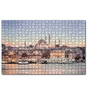 Cakapuzzle Haliçte Vapurlar ve Arkada Camiler  Puzzle Yapboz MDF (Ahşap) (120 Parça)