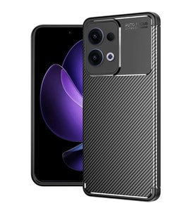 Newface Oppo Reno 13 Pro Kılıf Auto Focus Karbon Kapak - Siyah