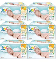 Uni Baby Islak Havlu Hassas Yeni Doğan 40 Yaprak (18 Li Set) 720 Yaprak (Narin Ciltler için) (6PK*3) (Beyaz)