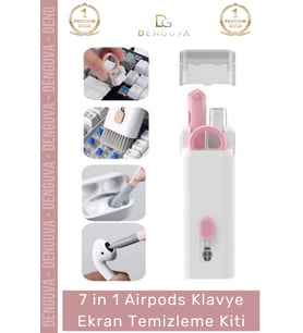 #TemizlemeKiti Çok Fonksiyonlu Güçlü Silikon Uçlu 7 in 1 Airpods Klavye Ekran Temizleme Kiti