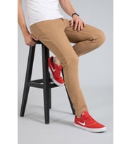 Yeni Sezon Erkek Denim Slim Fit Likralı Kot Jean Pantolon 2165-Hardal Sarısı
