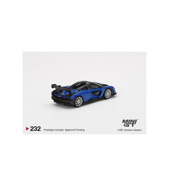 Mini Gt 232 Mclaren Senna Antares Blue 1:64 Model Araba